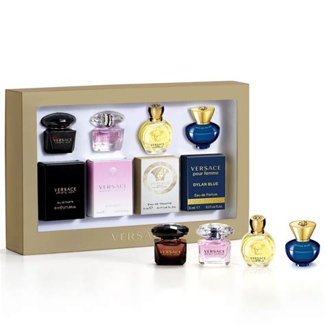 versace mini parfume set|versace miniature perfume set.